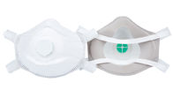 Polipropylenowa jednorazowa maska ​​przeciwpyłowa Składana w kolorze białym z zaworem dostawca