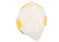 Biała jednorazowa składana maska ​​przeciwpyłowa, maski przeciwpyłowe FFP o właściwościach hipoalergicznych dostawca