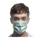 Non Woven Jednorazowa maska ​​przeciwpyłowa Odporna na płyny z przezroczystą plastikową osłoną na oczy dostawca