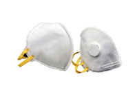 Biała oddychająca maska ​​przeciwpyłowa FFP2V N95 / jednorazowa maska ​​N95 dla wygodnego użytkowania dostawca