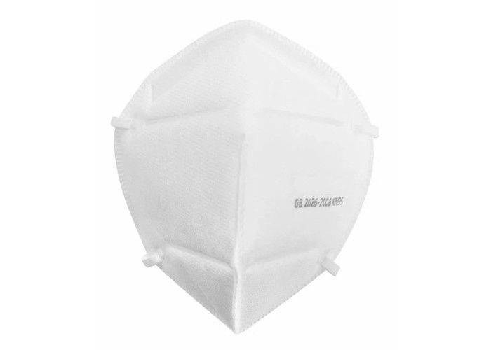 N95 Składana maska ​​przeciwpyłowa, przemysłowa maska ​​do twarzy Biały kolor BFE 95% - 99% dostawca