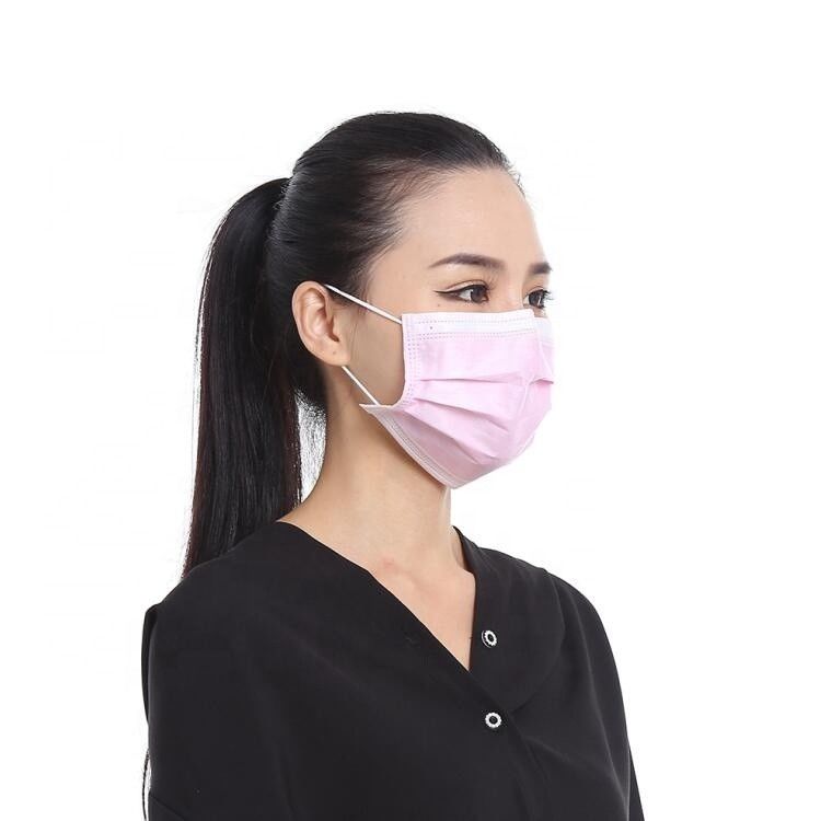 Oddychająca jednorazowa maska ​​na twarz 3-warstwowa włókninowa maska ​​przeciwzmarszczkowa dostawca